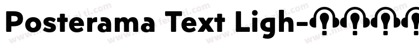 Posterama Text Ligh字体转换